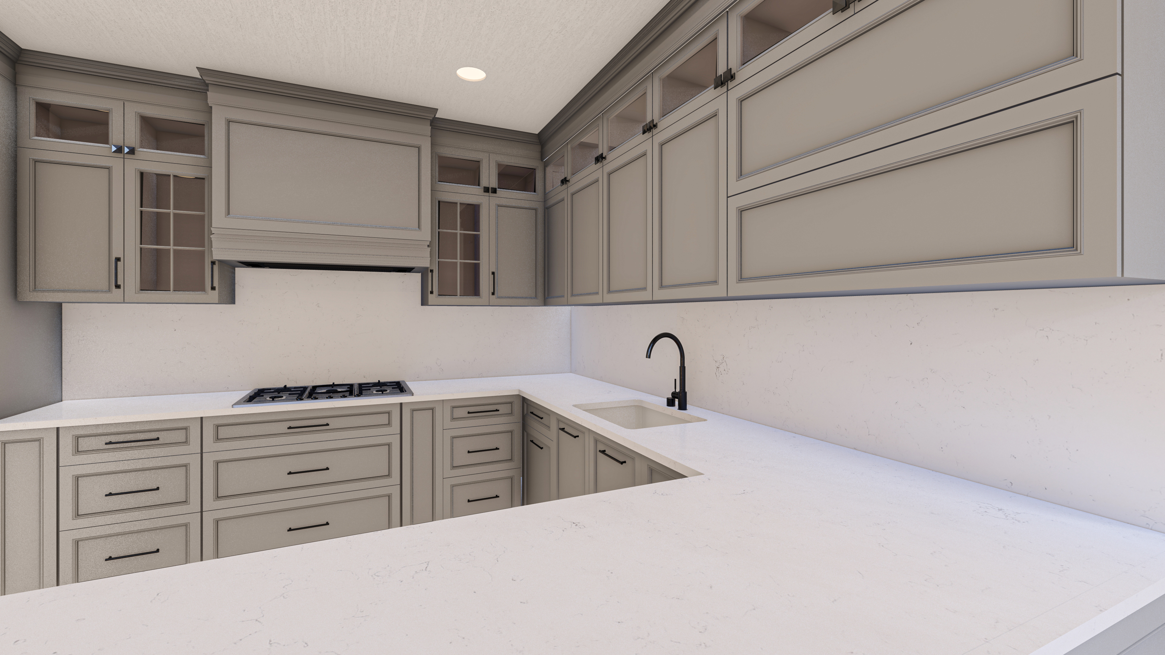 Carrara Bianco Kitchen