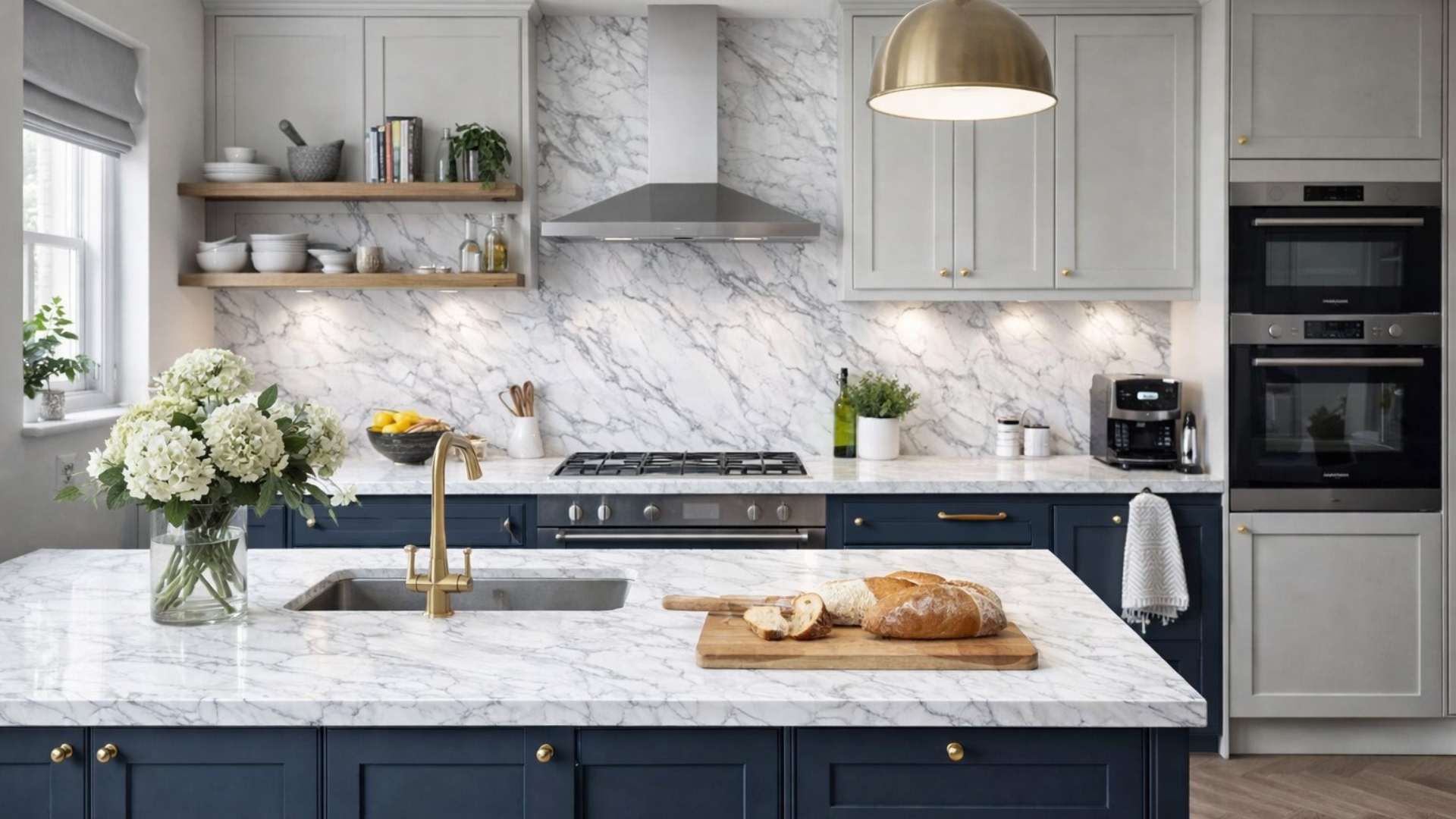 Statuario Extra 3D Kitchen